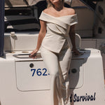Accentil Tessa top | Off-white in Licht ivoorwit, getailleerd