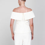 Accentil Tessa top | Off-white in Ivoorwit, losvallend