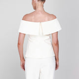 Accentil Tessa top | Off-white in Ivoorwit, losvallend