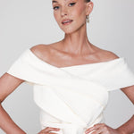 Accentil Tessa top | Off-white in Crèmekleurig, Getailleerd