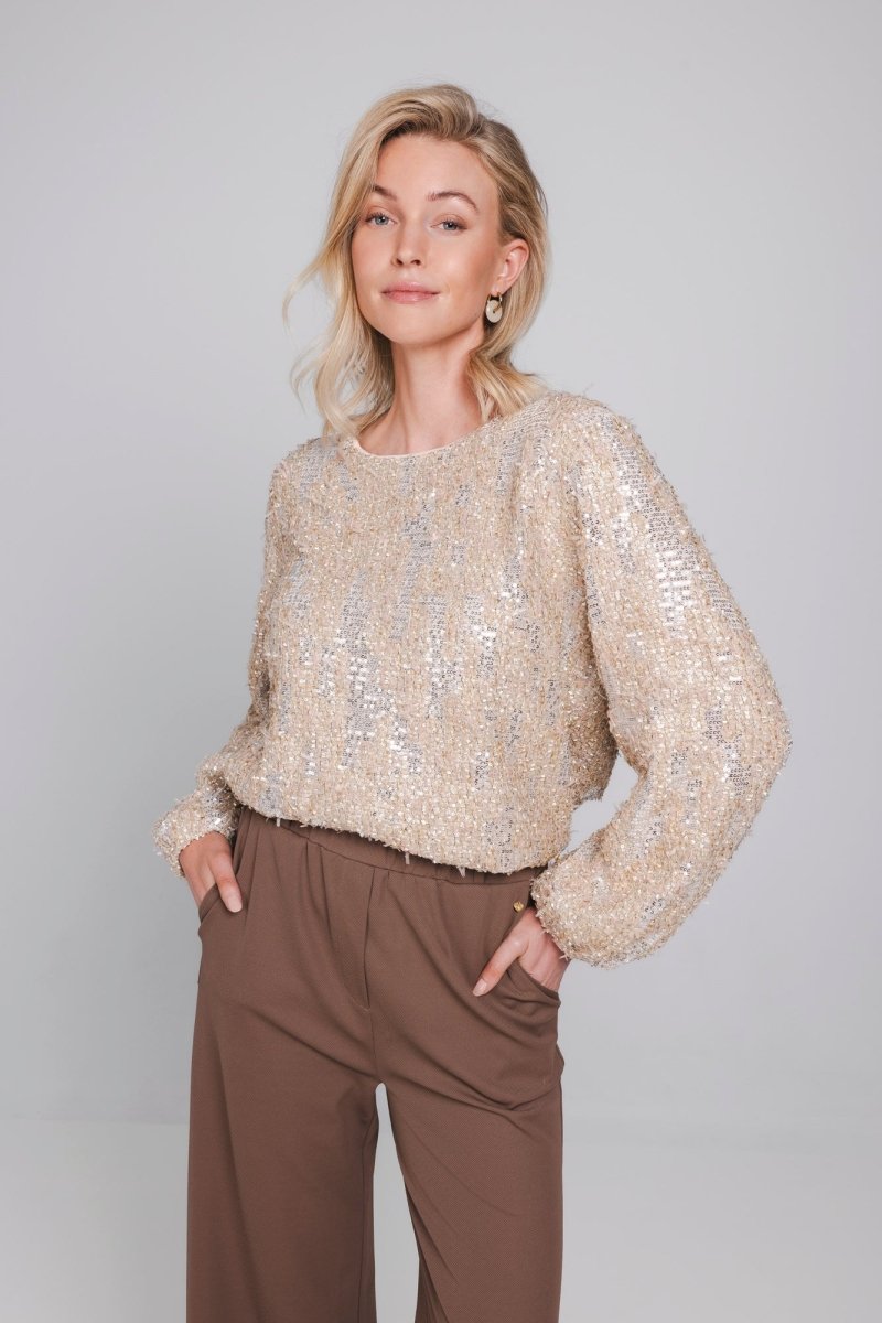 Accentil Zaya top winter white | Jo&Co Club