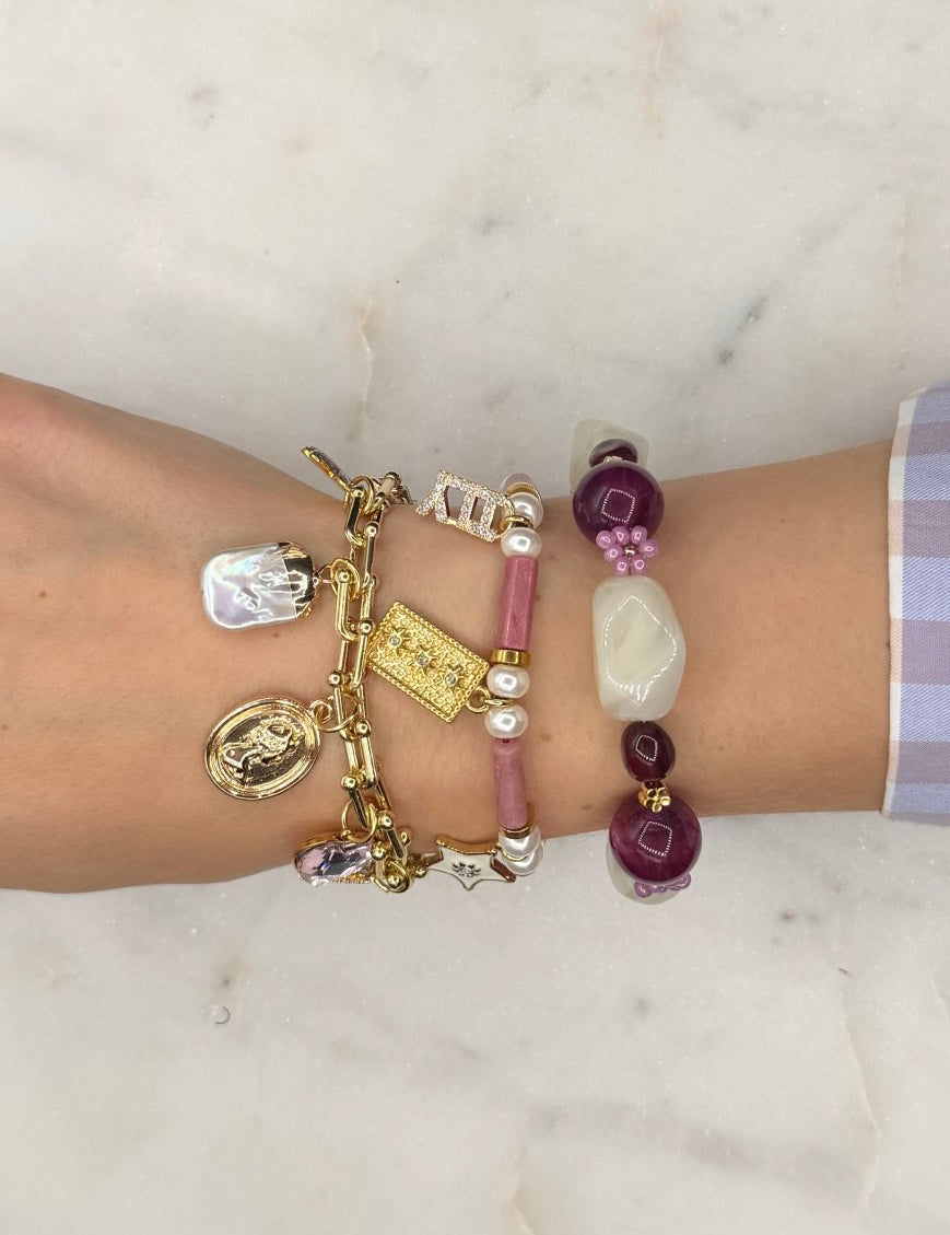 Armband Velvet van FLEM the Label in paars