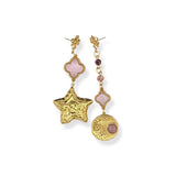 Oorbellen Lulu van FLEM the Label in roze