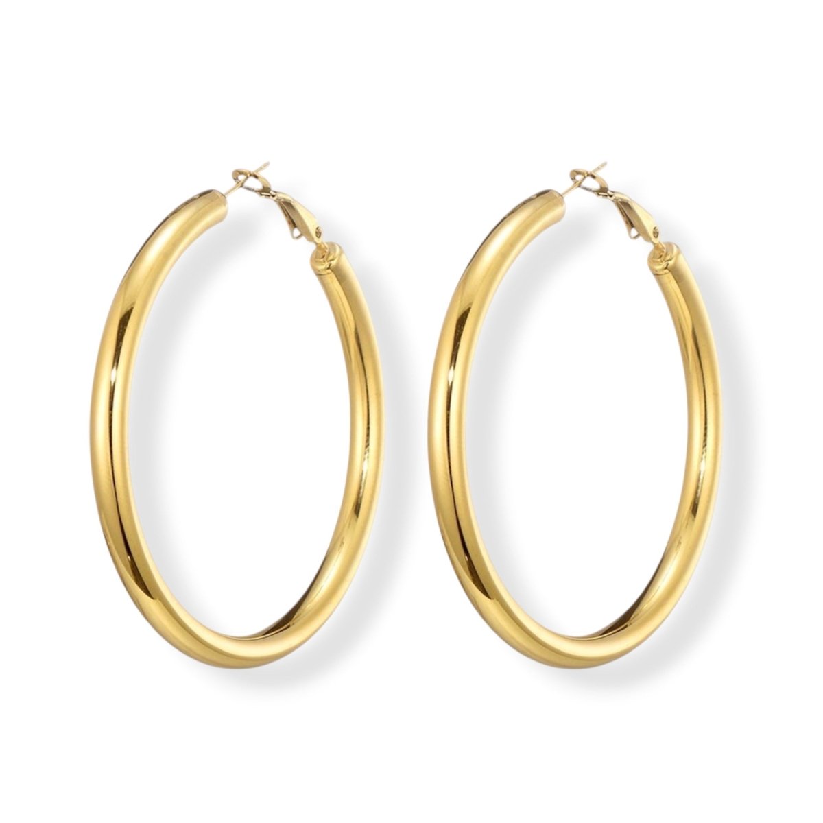 Oorringen Hoop van FLEM the Label in goud