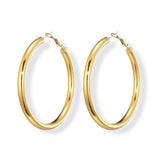 Oorringen Hoop van FLEM the Label in goud