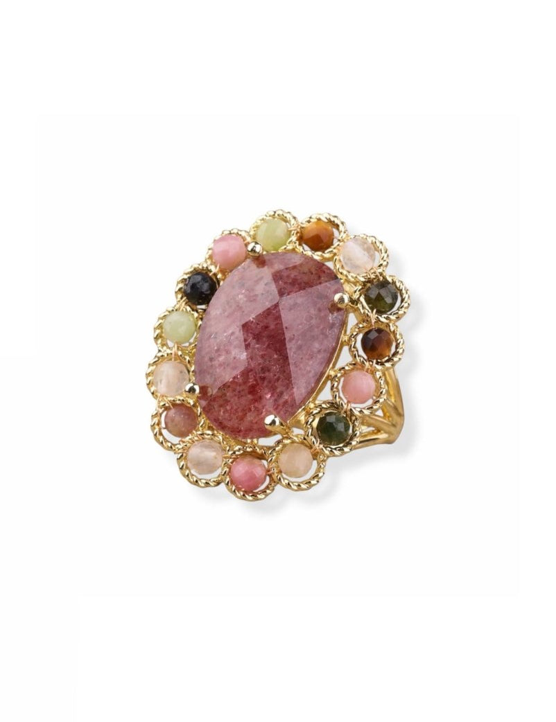 Ring Ziggy van FLEM the Label in roze