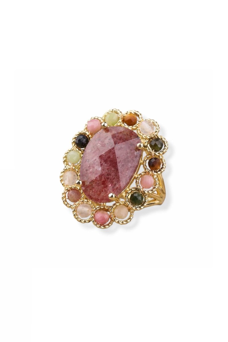 Ring Ziggy van FLEM the Label in roze