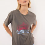 Fluresk Acacia T-shirt Grijs – T-Shirts van Fluresk, kleur XS, maat | JoAnnco