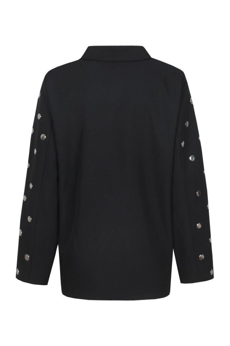 Achterkant blazer Fluresk Dane – gladde rug en studs op de mouwen | Jo&Co Club