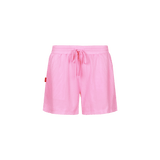 Fluresk shorts Blush Rose – felroze mesh sportshort met trekkoord | Jo&Co Club