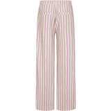 Fluresk Broek Aster multicolor – gestreepte wide leg broek met elastische tailleband | Jo&Co Club