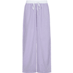 Fluresk Broek Leandra Violet – Gestreepte wide leg broek met contrasterende tailleband | Jo&Co Club