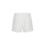 Fluresk shorts Offwhite – korte broek met getextureerde strepen | Jo&Co Club