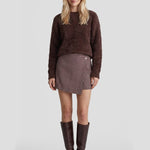 Fluresk Dizza skort in mocha brown | Jo&Co Club