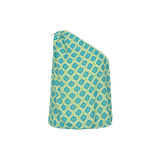 Fluresk top Citrus/Dodger Blue – one-shoulder top met geometrische bloemenprint | Jo&Co Club