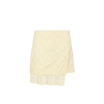 Fluresk Estrella Skort | Vanilla in Licht vanillegeel, Kort, uitlopend A-lijn silhouet