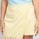 Fluresk Estrella Skort | Vanilla in Pastelgeel, a-lijn