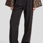 Fluresk Imani pants in black/light camel | Jo&Co Club