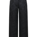 Achterkant jacquard broek Fluresk Marly met elastiek in de rug | Jo&Co Club