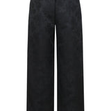 Achterkant jacquard broek Fluresk Marly met elastiek in de rug | Jo&Co Club