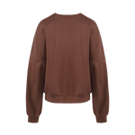 Fluresk Keilani sweater bruin met witte schouders