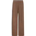 Fluresk broek pants Walnootbruin – Geribde loungebroek met wijde pijpen. | Jo&Co Club