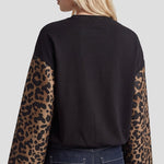 Fluresk Liana sweater in black/light camel | Jo&Co Club