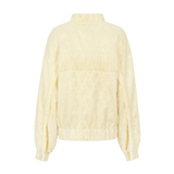 Fluresk Marena Jacket | Vanilla in Vanillegeel, Ruimvallend en cropped