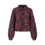 Fluresk Maribel Jacket damesjas voorkant gebloemde jas met knopen