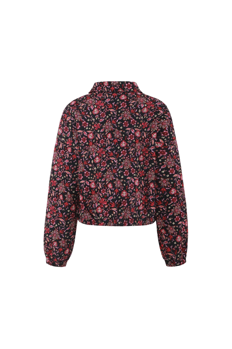achterkant van Fluresk Maribel Jacket dames jas gebloemd