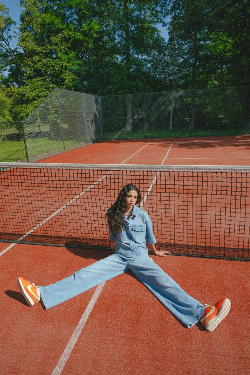 Fluresk Shannon Jeans | Lichtblauw in Lichtblauw denim, wijde pijpen