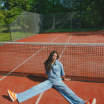 Fluresk Shannon Jeans | Lichtblauw in Lichtblauw denim, wijde pijpen
