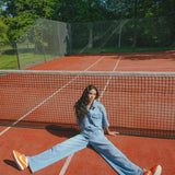Fluresk Shannon Jeans | Lichtblauw in Lichtblauw denim, wijde pijpen