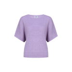 Fluresk Top Niala in orchideepaars – zachtgebreide top met korte dolmanmouwen | Jo&Co Club
