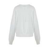 Fluresk Veraline knit sweater dames trui achterkant wit 