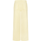 productfoto fluresk verina pants butter yellow high-waist wide-leg dames