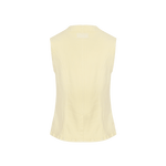 Fluresk Zeni Gilet | Vanilla in Licht pastelgeel, Getailleerd