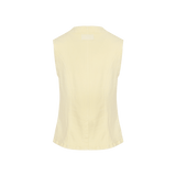 Fluresk Zeni Gilet | Vanilla in Licht pastelgeel, Getailleerd