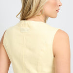 Fluresk Zeni Gilet | Vanilla in Zacht pastelgeel, Aansluitend
