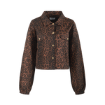 productfoto voorkant yrissa jacket fluresk in panterprint