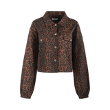productfoto voorkant yrissa jacket fluresk in panterprint