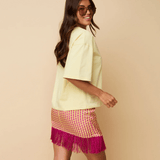 HEYB Club June Skirt | Grape/Yellow