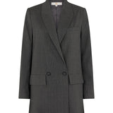 Productfoto grijze krijtstreep blazer HEYB Club Flo | Jo&Co Club