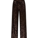 Productfoto bruine pailletten broek HEYB Club Harper | Jo&Co Club