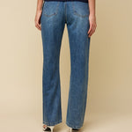 Achterkant of detail straight jeans met strass steentjes HEYB Club NY | Jo&Co Club