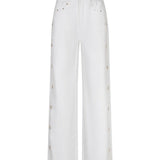 Productfoto witte jeans met sterretjes HEYB Club Snow White | Jo&Co Club