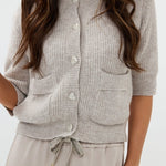 HEYB Paris Gardigan Grijs – Jassen van HEYB, kleur S, maat | Jo&Co