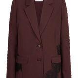 Productfoto blazer met kant Lofty Manner Kae, voorkant | Jo&Co Club