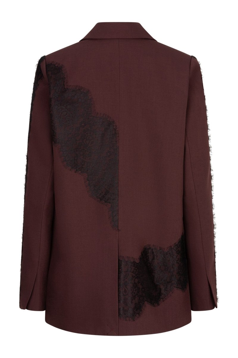 Productfoto achterkant blazer Lofty Manner Kae met kant over de rug | Jo&Co Club