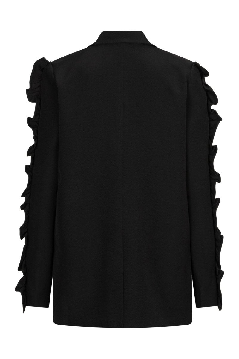 Productfoto achterkant blazer Lofty Manner Jadie in black | Jo&Co Club
